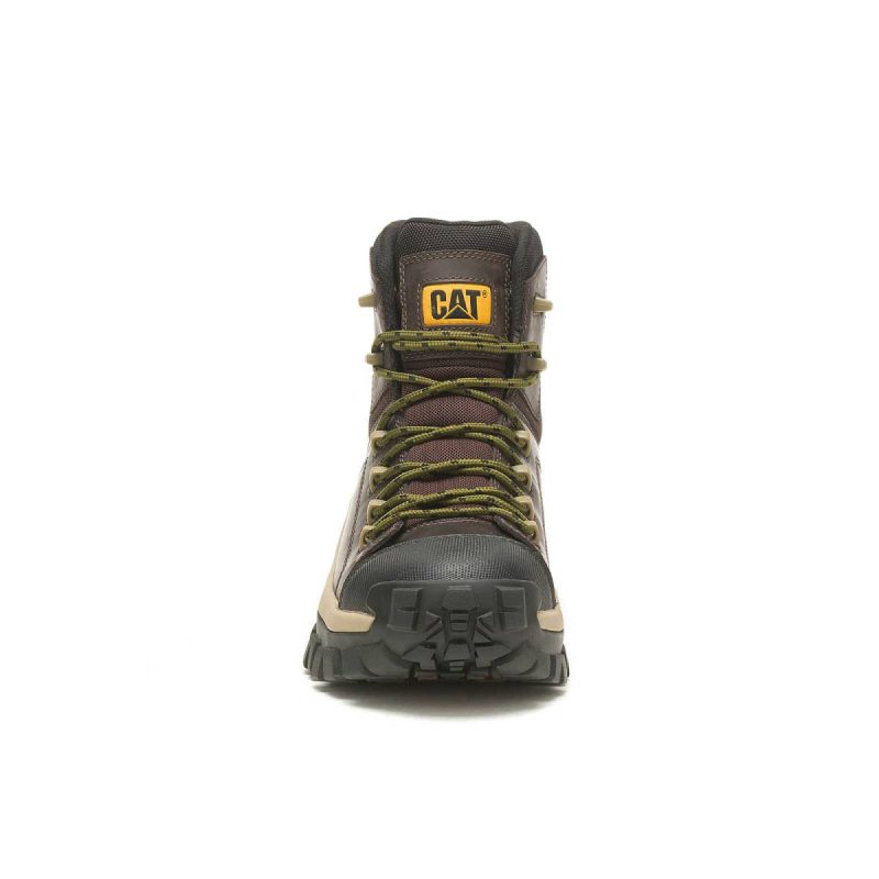 Cat Men Men's Invader Hiker Waterproof Composite Toe Work Boot Coffee Bean Boots - Image 4