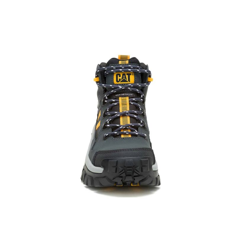 Cat Men Men's Invader Mid Vent Waterproof Composite Toe Work Boot Boots Dark Shadows - Image 3