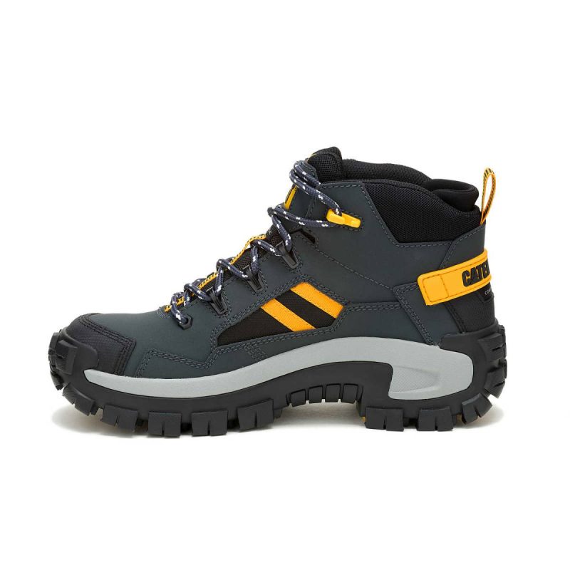 Cat Men Men's Invader Mid Vent Waterproof Composite Toe Work Boot Boots Dark Shadows - Image 4