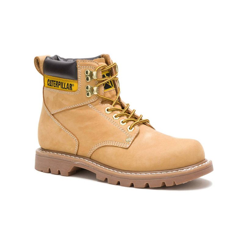 Cat Men Men's Second Shift Work Boot Honey Boots - Image 3