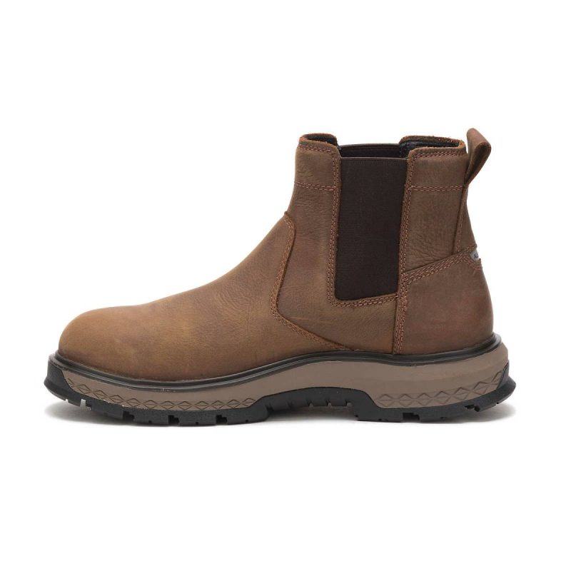 Cat Men Pyramid Men's Exposition Chelsea Alloy Toe Work Boot Boots - Image 3