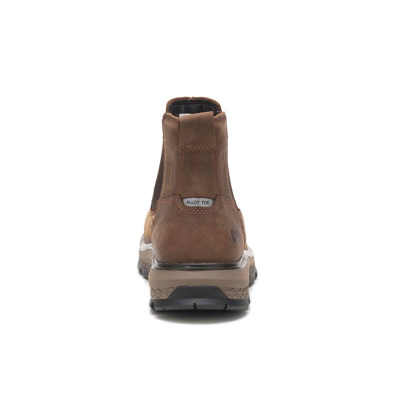 Cat Men Pyramid Men's Exposition Chelsea Alloy Toe Work Boot Boots - Image 4