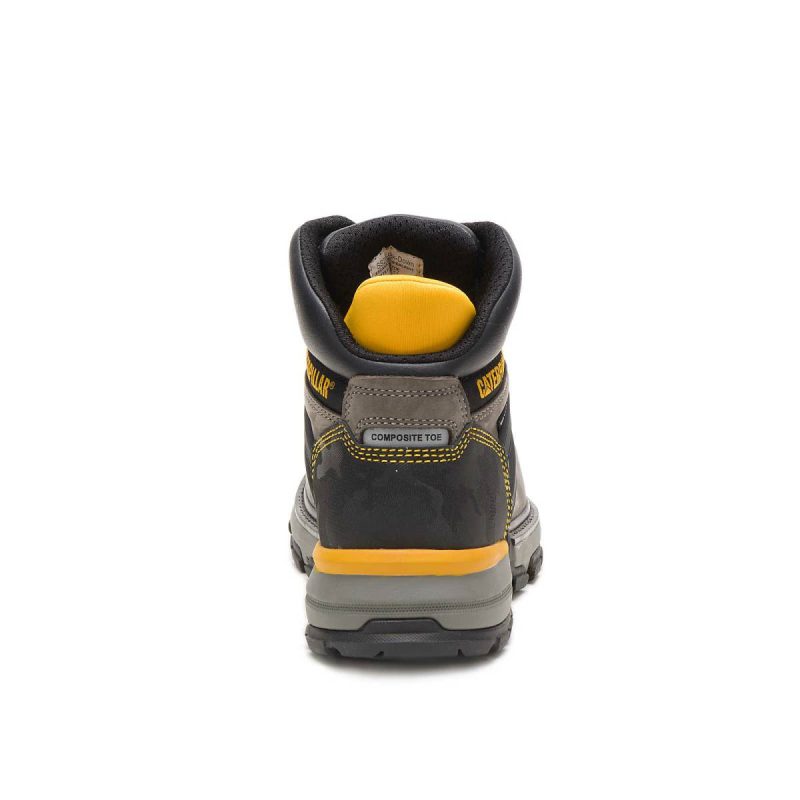 Cat Men's Excavator Superlite Waterproof Carbon Composite Toe Work Boot Pewter Men Boots - Image 5