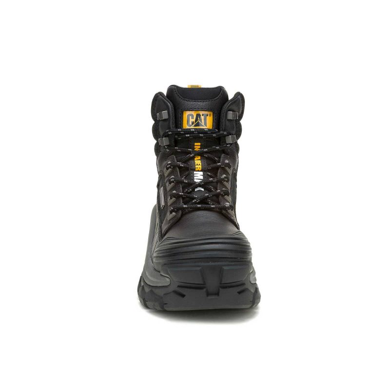Cat Men's Invader Max Waterproof Composite Toe Work Boot Boots Men Black - Image 3