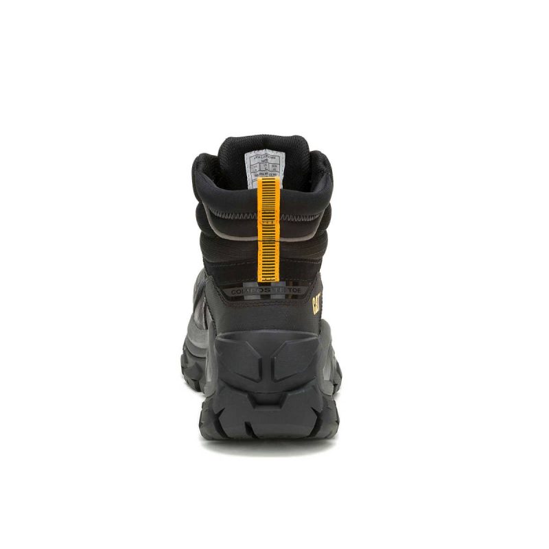 Cat Men's Invader Max Waterproof Composite Toe Work Boot Boots Men Black - Image 5
