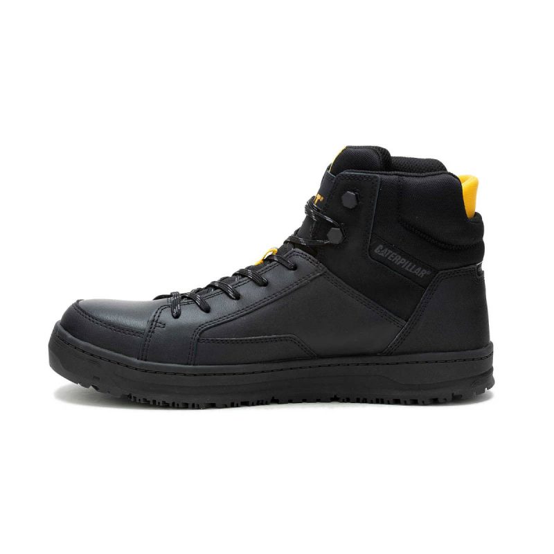 Cat Men's Streamline Court Mid Composite Toe Work Shoe Men Black Shoes - Image 4