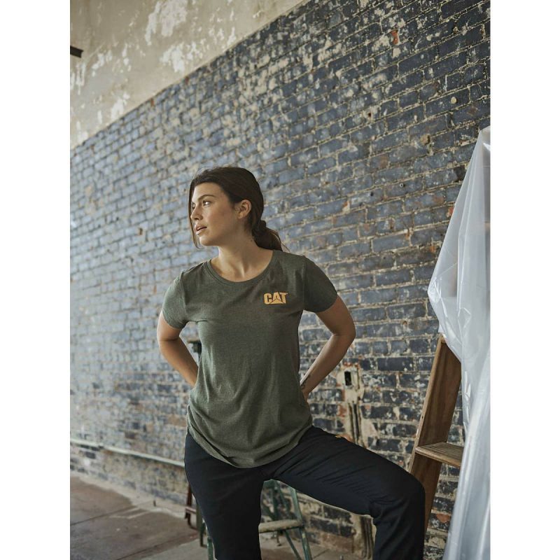 Cat Tops & Outerwear Women Women's Trademark Tee Hot Red Heather - Image 5