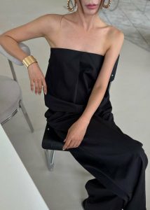 Catalina Tube Top - Black The Frankie Shop Tops Women Black - Image 3