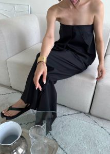 Catalina Tube Top - Black The Frankie Shop Tops Women Black - Image 5
