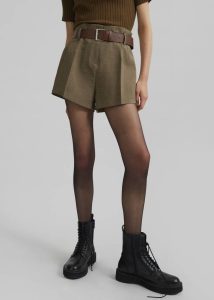 Chappell Belted Shorts - Brown Bottoms The Frankie Shop Brown Women - Image 2