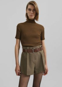 Chappell Belted Shorts - Brown Bottoms The Frankie Shop Brown Women - Image 3