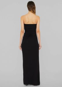 Christopher Esber Odessa Arced Strapless Gown - Black Women Dresses Black The Frankie Shop - Image 5