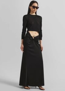 Christopher Esber S-Buckle Suspension Skirt - Black Black Bottoms The Frankie Shop Women - Image 3