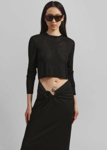 Christopher Esber S-Buckle Suspension Skirt - Black Black Bottoms The Frankie Shop Women - Image 5
