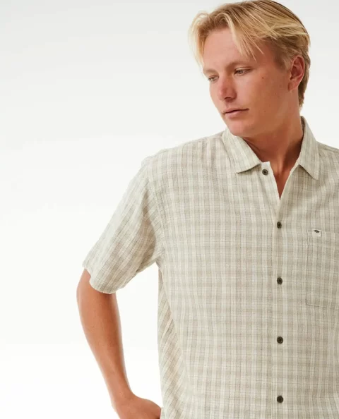 Classic Surf Check Short Sleeve Shirt Mens Rip Curl Shirts & Flannels