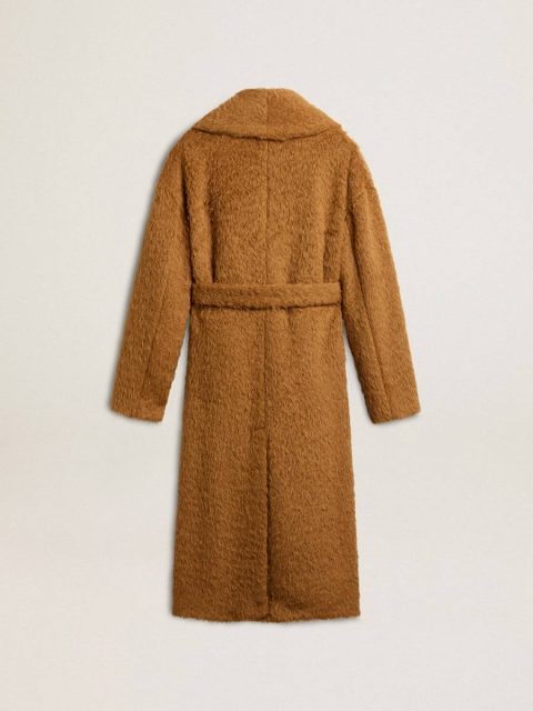 Coats & Jackets Golden Goose Tobacco Women Women's Coat With Shawl Collar In Tobacco - Image 2