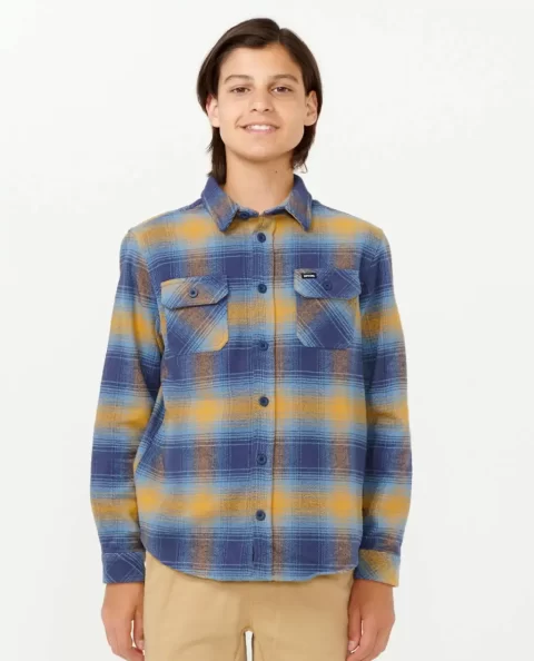 Count Flannel Shirt Tops & Tees Kids Rip Curl