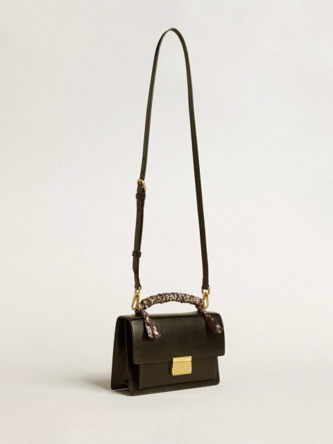 Crossbody Bags Black Venezia Bag In Black Boarded Leather With Multicolored Scarf Golden Goose Women - Image 2