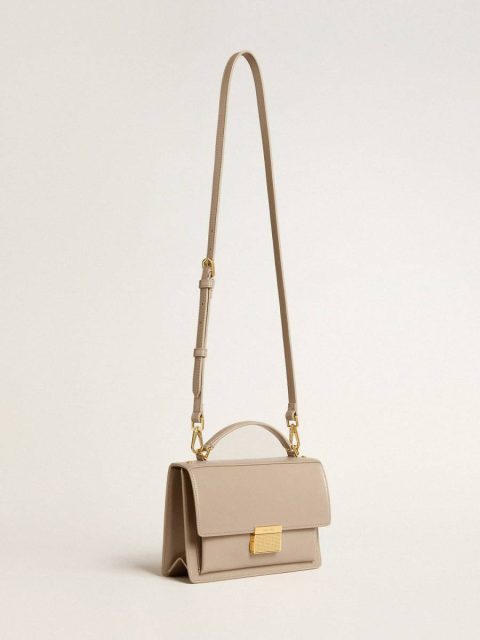Crossbody Bags Golden Goose Women Venezia Bag In Beige Boarded Leather With Gold Details Beige - Image 2
