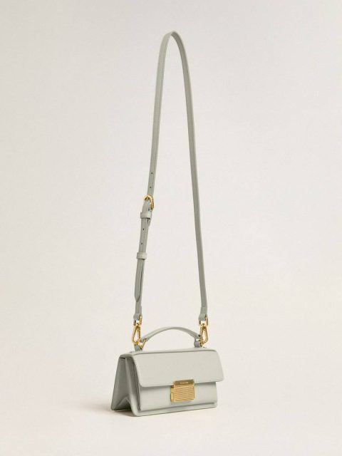 Crossbody Bags Mineral Gray Small Venezia Bag In Mineral-Gray Boarded Leather With Gold Details Women Golden Goose - Image 2
