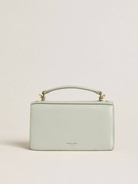 Crossbody Bags Mineral Gray Small Venezia Bag In Mineral-Gray Boarded Leather With Gold Details Women Golden Goose - Image 4