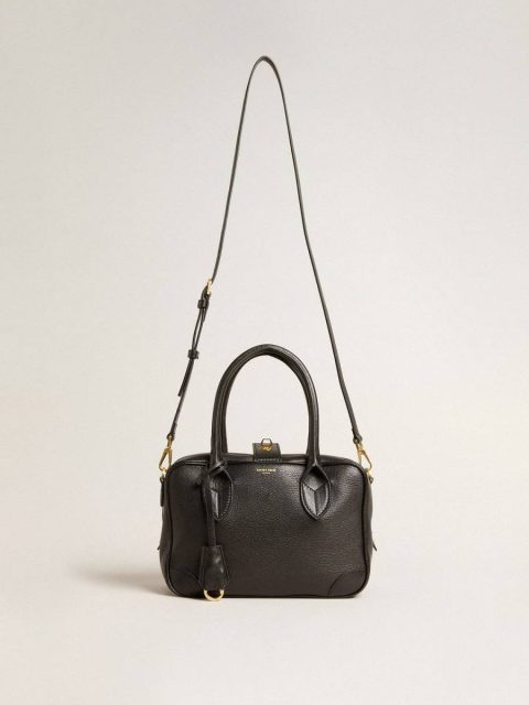 Crossbody Bags Women Black Vita Bag In Black Sheepskin Leather With Gold Details Golden Goose - Image 2