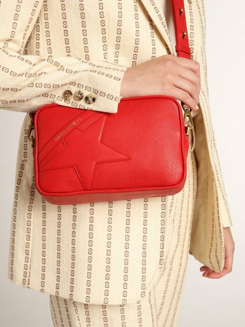Crossbody Bags Women Golden Goose Women’s Star Bag In Bright Red Leather - Image 3