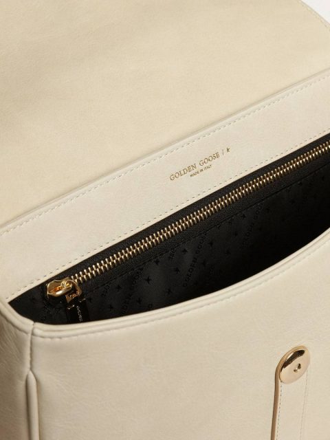 Crossbody Bags Women Medium Sally Bag In Porcelain Leather With Buckle And Contrasting Shoulder Strap Porcelain Golden Goose - Image 4