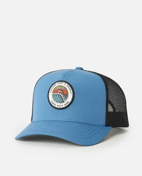 Custom Sunsets Destination Trucker Rip Curl Mens Hats & Beanies