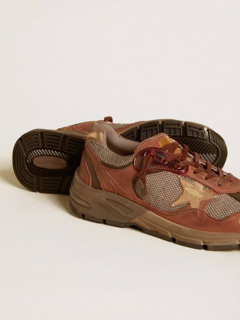 Dad-Star Men's Dad-Star In Nubuck With Gold Leather Star And Suede Heel Tab Golden Goose Men - Image 3
