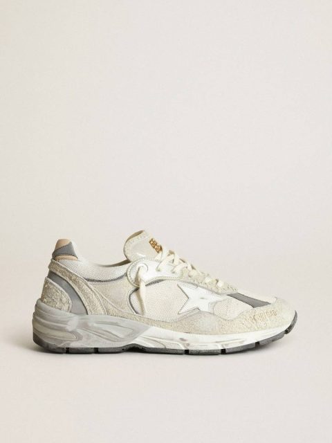 Dad-Star Women's Dad-Star In White Mesh And Suede Golden Goose Women