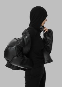Danae Hooded Knit Top - Black Knitwear Women The Frankie Shop Black - Image 3