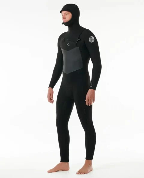 Dawn Patrol 5/4 Hooded Chest Zip Fullsuit Wetsuit Mens Fullsuits Rip Curl - Image 2
