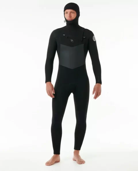 Dawn Patrol 5/4 Hooded Chest Zip Fullsuit Wetsuit Mens Fullsuits Rip Curl - Image 4