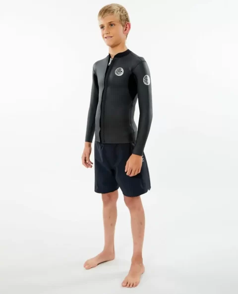 Dawn Patrol Long Sleeve Front Zip Jacket Rip Curl Kids Springsuits - Image 2