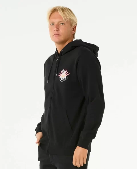 Dazed Zip Through Hoodies & Fleece Mens Rip Curl - Image 2