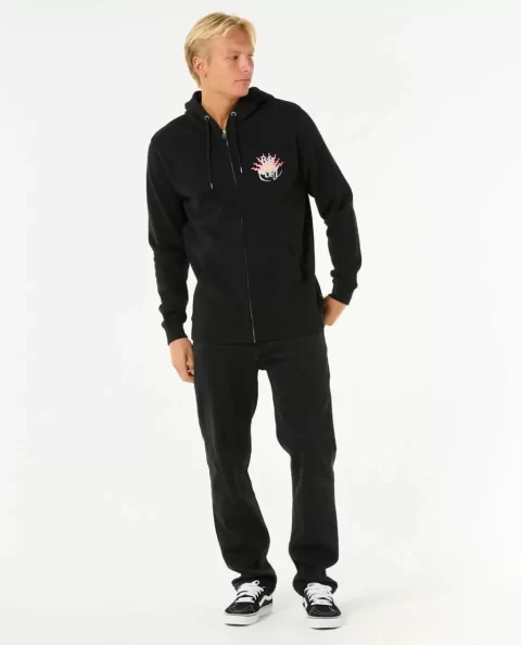 Dazed Zip Through Hoodies & Fleece Mens Rip Curl - Image 4
