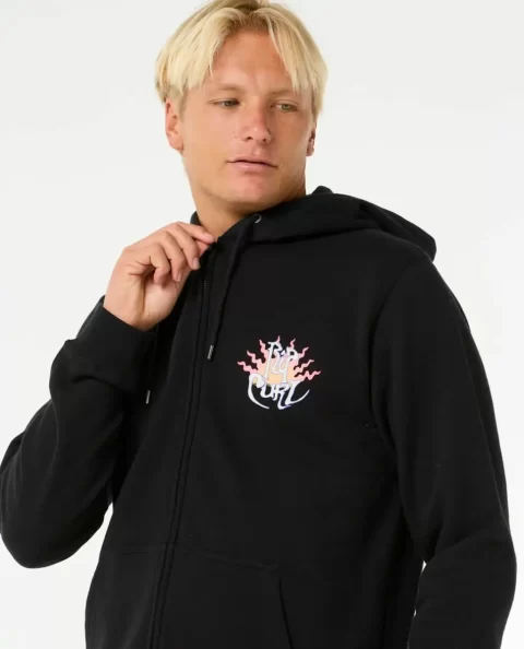 Dazed Zip Through Hoodies & Fleece Mens Rip Curl