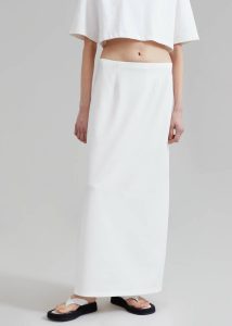 Demi Pencil Skirt - White The Frankie Shop Bottoms Women White - Image 3