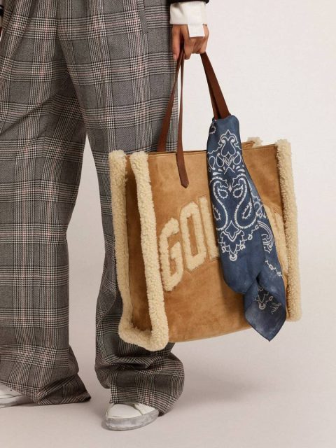 Denim Blue Women Silks & Scarves Golden Goose Denim-Blue Golden Collection Scarf With Paisley Pattern - Image 3