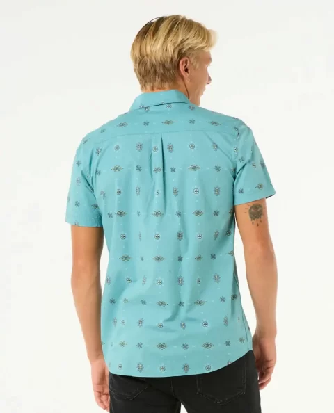 Diamond Micro Short Sleeve Shirt Rip Curl Mens Shirts & Flannels - Image 3