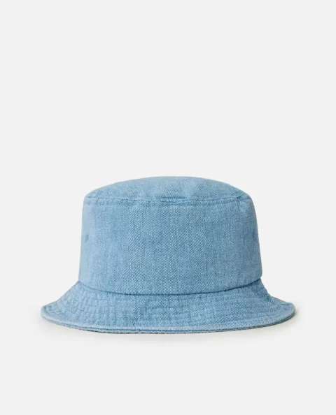 Distressed Denim Bucket Hat Women Rip Curl Hats & Beanies - Image 3