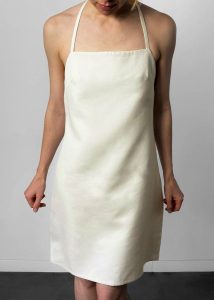Dresses The Frankie Shop White Matin Twill Halter Mini Dress - Natural Women - Image 3