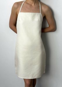Dresses The Frankie Shop White Matin Twill Halter Mini Dress - Natural Women - Image 5
