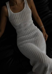 Dresses The Frankie Shop Women White Adrienna Crochet Maxi Dress - White - Image 2