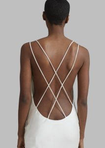 Dresses Women Rotate Satin Midi Slip Dress - Egret White The Frankie Shop - Image 2