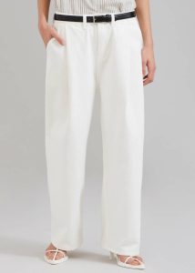 Drew Denim Pants - White Bottoms The Frankie Shop White Men - Image 2