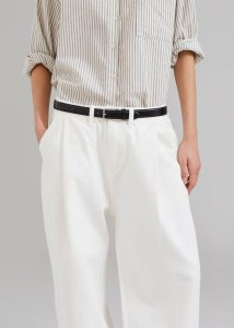 Drew Denim Pants - White Bottoms The Frankie Shop White Men - Image 3