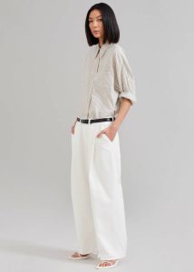 Drew Denim Pants - White Bottoms The Frankie Shop White Men - Image 5