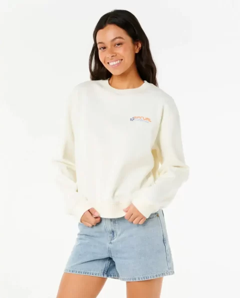 Dune Dancer Relaxed Crew Women Rip Curl Hoodies & Fleece - Image 2